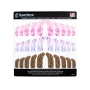 Ακουστικά αυτοκόλλητα δέρματα, ταιριάζει BTE και RIC ακουστικό μεγέθη καθολικά σχεδιασμένο - ατελείωτη προσαρμογή! Επιλέξτε από Αρκετά και ενισχύστε την ταυτότητά σας! (Μαρμάρινο)