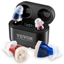 ENVOR İşitme Aids for Seniors, Device İşitme Amplifiers with Gürültü Cancelling and Volume Control, Digital in-Ear İşitme Assist Device with Şarj Case and 8 Pair of Ear Domes