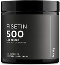 Toniiq Ultra High Purity Fisetin 500mg - 98%+ Higly Purified & Bioavailable Fisetin Supplement with MCT Oil for Absorption - Third-Party Tested Senolytic Supplements for Aging Support - 60 Capsules