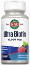 KAL Ultra Biotin 1000006 ActivMelt, Saç Büyüme Tamam, Sağlıklı Saç, Cilt, Çiçeği ve Enerji Desteği için Yüksek Potency Vitamini, Vejetaryen, Natural Karma Berry Flavor, 60 Serv, 60 Micro Tablets