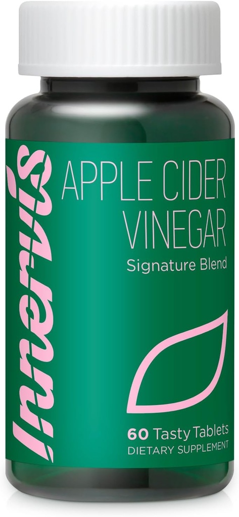 Μηλίτης μηλίτη 1000mg με βιταμίνες B & C - Ορεκτική & Μεταβολισμός Υποστήριξη - Μόνο 5 θερμίδες - Πράσινη γεύση μήλου - 60 δισκία - Διατροφή Innervis