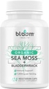 Deniz Moss Supplement - Immune Support için Doğal İrlandalı Moss - Tiroid Sağlığı için Non-GMO Seamoss Capsules - Vegan Raw Seamoss Pills with Natural Toz - 120 Vegetarian Caps