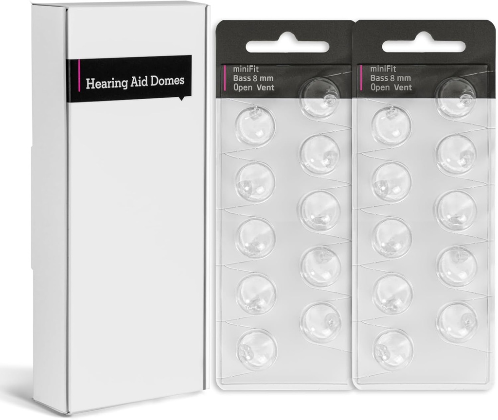 Oticon minifit bass 8mm Open Vent-change Ear Caps, Silikon Ear Tips & oticon Aksesuarları | Premium Oticon İşitme Yardımı Konfor ve Clarity (2PACK)