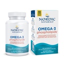 Nordic Naturals Omega-3 Phospholipids, Unflavored - 60 Soft Gels - 500 mg Omega-3 & 350 mg Phospholipids - Heart & Brain Health - Small, Easy-to-Swallow Soft Gels - Non-GMO - 30 Servisler