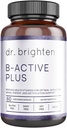 Dr. Brighten B-Active Plus – Vegan B Vitamin Supplement for Energy, Metabolism, Heart Health, Improv Memory – 60 Capsules