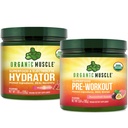 Organic Mycle Bundle - Pre-Wortout Powder for Energy (Passionfruit Guava) + Replenisher for Hydration (Watermelon) - USDA Certified Organic