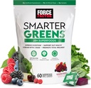 FORCE FACTOR Smarter Greens Superfood Chews, Greens and Superfoods with Probiyotiks, Antioksis and Fiber, Greens Supplement to Support Digestion, Nitric Physics, and Energy, 60 Soft Chews