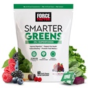 FORCE FACTOR Smarter Greens Superfood Chews, Greens and Superfoods with Probiyotiks, Antioksis and Fiber, Greens Supplement to Support Digestion, Nitric Physics, and Energy, 60 Soft Chews