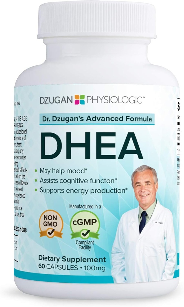 Dr. Dzugan'ın Gelişmiş DHEA Formula :: GMO, GMP sertifikalı! :: 100 mg 60 Caps :: Enerji, Mood, Cognitive Function Function