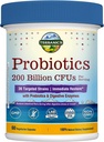 Terranics Daily Probiotics for Men & Women, 200 Billion 36 Strains Άμεση επαναφορά των προβιοτικών, με προβιοτικά & ένζυμα, Υγιεινή κανονικότητα, Καθυστερημένη απελευθέρωση, Ράφι σταθερό, 60 Veggie Caps