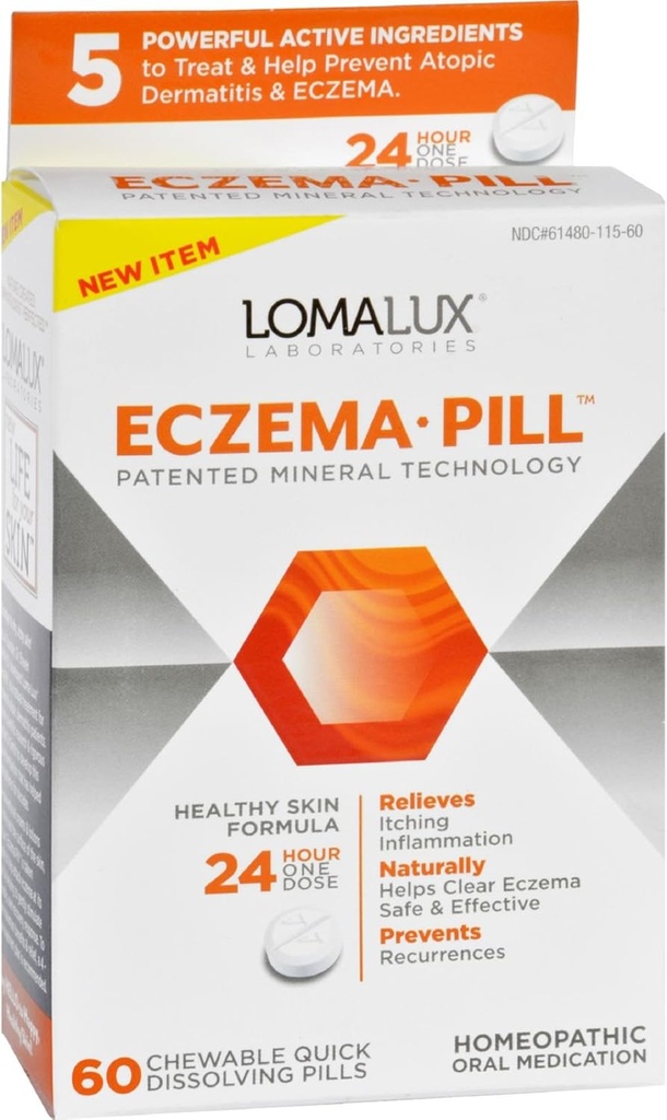 Loma Lux Laboratories Acne Eczema - Chewable - Hızlı Deyim - 60 Kont