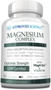 Onaylanmış Bilim Kompleksi - Magnezyum Bisglycinate, Malate, Citrate, and Hoffman, Heart, Headaches, Cramps, Energy - High Abors - 60 Capsules - 1 Ay Supply - Non-GMO, Vegan