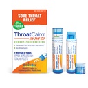 Boiron ThroatCalm On The Go Travel Essential for Relief of Sore Lroat, or Scratchy, Red or Dry Throat, and Hoarseness - 2 Count (160 Pellets)