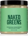 NAKED Super Greens Powder Organic Greens Συμπλήρωμα - Μόνο 10 Premium Συστατικά - Vegan, μη GMO, Prebiotic και Probiotic - 35 εξυπηρετήσεις