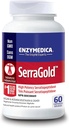Enzymedica, SerraGold, High-Potency Serrapeptase Enzyme Supplement, Supports Respiratory, Heart & Immune Function, 60 Count Count Count Count