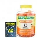 Spring Valley Ekstra Güçlü Vitamin C, 500 mg Vejetaryen Gummies, 120 Kont + Daha İyi Rehber Vitaminleri Tamamlanan Kitap Ücretsiz Benot BE Sold Ayrıly