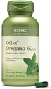 GNC Herbal Plus Oil of Oregano 60mg Supplement, Vegetarian, Supports General Well-Being, 100 Hizmet