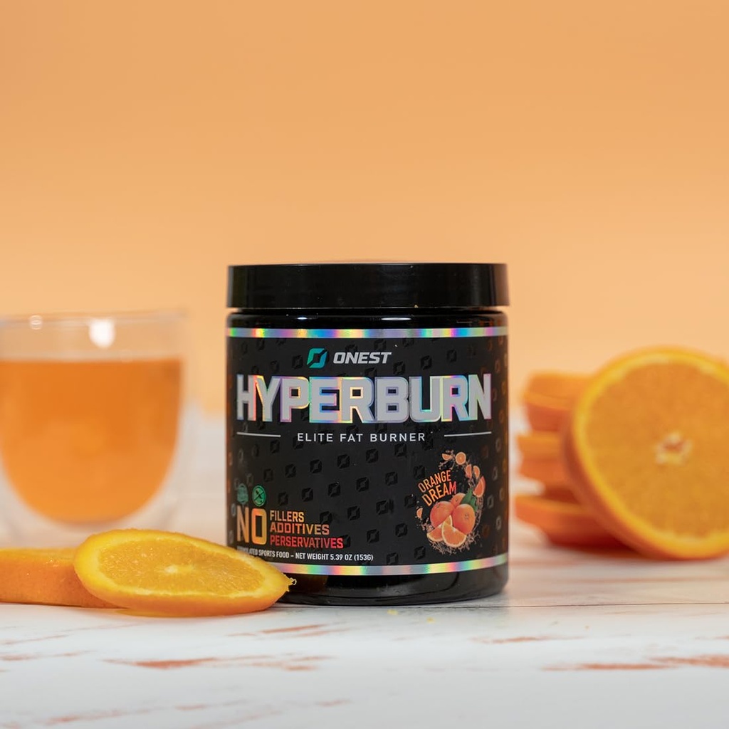 ONEST Hyperburn Fat Burner Powder – 153g (30 Services), Enhanced Energy Boost & Performance Supplement Μεταβολισμός Booster & Sports Nutrition Powder για άνδρες και γυναίκες