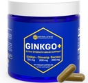 NATURAL STACKS Ginkgo Biloba Supplement ile 200 mg Panax Ginseng & 200 mg Bacopa Monnieri - Beyin Sağlık Desteği için Beyin Tamamları - 60 Ginkgo Biloba Capsules