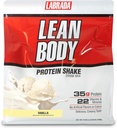 Lean Body All-in-One Vanilla Protein Shake. 35g πρωτεΐνη, Whey Blend, 7g υγιή λίπη & ίνες, 22 βιταμίνες και ορυκτά, χωρίς τεχνητά χρώματα, χωρίς γλουτένη, (4,6lb) συσκευασία μπορεί να Vary
