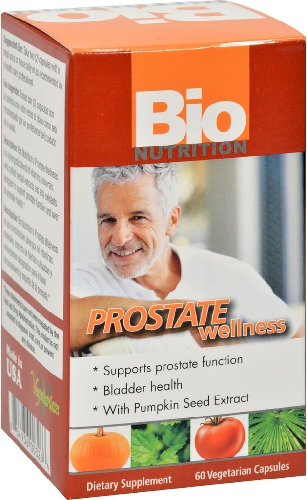 Bio Beslenme Prostate Wellness - Bladder Health - Gluten Free - 60 Vegetarian Capsules (Pack of 2)