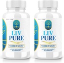 rize labs - LivPure Powered by Nature - Advanced Formula - Καθαρή υποστήριξη συμπλήρωμα διατροφής για την υποστήριξη του ήπατος, επιπλέον δύναμη, Vegan, χάπια ηπατικής λειτουργίας (120 κάψουλες)