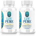 rize labs - LivPure Powered by Nature - Advanced Formula - Καθαρή υποστήριξη συμπλήρωμα διατροφής για την υποστήριξη του ήπατος, επιπλέον δύναμη, Vegan, χάπια ηπατικής λειτουργίας (120 κάψουλες)
