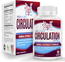 Vein & Leg Circulation Supplement (All-in-1) Sağlık Desteği 8 Aktif Malzemeler | Kan Circulation Formula | Leg & Vein Supplements | 1-Month Supply | 90 Capsules