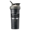 BlenderBottle Classic V2 Shaker Şişe Protein Shakes ve Pre Workout, 28-Ounce, Grey/Black, Black Shadow