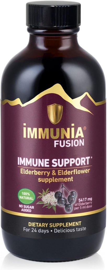 Immunia Fusion - Immune Desteğinizi geliştirin. Yaşlılar, büyükçekler ve Mavi Meyveler polifenollerde Zengindir. Yoğun bir antioksidan Formula (1-Pack)
