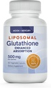 Liposomal Glutathione Non-GMO, Gluten Free 500mg συμπλήρωμα - Μπορεί να παρέχει ανοσοποιητική υποστήριξη, ήπαρ Detox, Εγκεφαλική υγεία και καρδιακή υγεία - 60 κάψουλες Glutathione
