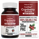 CranEaze®: Cranberry Juice Plus D-Mannose – 36 mg PAC, 100% 00000 PAC - Destekler Urinary Tract Health – Most effective Cranberry Pills for Women, UTI Cranberry Supplement - 60 Capsules
