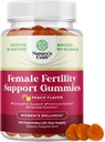 Γονιμότητα Gummies για τις γυναίκες που προσπαθούν να σχηματίσουν - Yummy Gummy συμπλήρωμα γονιμότητας για τις γυναίκες με Myo-Inositol Folic Acid & Vitex Chasteberry - Vegan Non-GMO & Gluten Free - Juicy Peach (60 εξυπηρετούν)