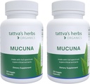 Tattva'nın Herbs Organik Mucuna Pruriens – Doğal L-Dopa, Dopamine Destek, Vegan & Gluten-Free - 240 Capsules (2-Pack)