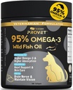 Köpekler ve Kediler için% 95 Omega 3 Fish Oil, Vet-Former with RTG Processed Salmon Oil, maximum EPA & DHA, Supports Heart, Skin, Coat, Joint,Heart & Immune Health, 100 Soft Gels
