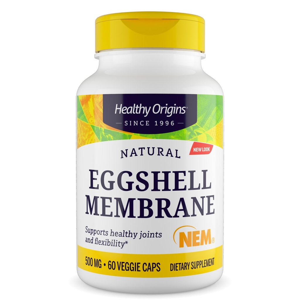 Healthy Origins Eggshell Membrane 500 mg (NEM, μη ΓΤΟ, Χωρίς γλουτένη, Κοινή Υποστήριξη), 60 Veggie Caps
