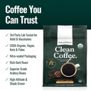 Doğal Kuvvet Organik Dark Roast Clean Coffee + Organik MCT Oil Sche – 100% Pure Coconut MCTs & Moldova Free Coffee – Non-GMO, Chem, Paleo ve Vegan - 12 Oz ve 16 Oz