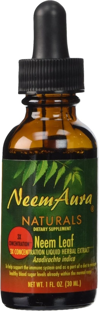 NeemAura Naturals Neem Leaf 3X Συγκέντρωση, 1-Ounce (πακέτο του 2)