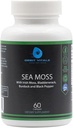 Deniz Moss, İrlandalı Moss Burdock Root Bladderwrack & Black Pepper - Immune, Digestive, Ortak, Skin Health - Vegan, Non-GMO - 60 İrlandalı Moss Capsules, USA