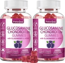 Glucosamine Chondroitin Supplements with MSM & Elderberry | Glucosamine Chondroitin Gummy for Yetişkinler & Women Men | Glucosamine chondroitin Gummies Ekstra Güçlü | Ortak Tamam | 2 Paket