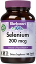 Bluebonnet Selenium 200mcg Κάψουλες (L-σεληνομεθειονίνη) - Ισχυρή Αντιοξειδωτική Υποστήριξη - Amino Acid Complex Σελήνιο συμπλήρωμα για γυναίκες & άνδρες - Vegan, μη-GMO, Χωρίς γλουτένη - 90 κάψουλες λαχανικών
