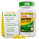 Zamanlı Low Dose aspirin 81 mg Yetişkinler için - Ağrı Az Aches & Ateş Tespiti - Bayer'deki Aktif Malzemelerle Karşılaştırma - Low Strength Girişi