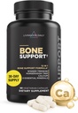 Livingood Daily Calcium Supplement for Women and Men, Bone Support with Vitamin C, Vitamin D3 K2, Magnesium, Zinc, Calcium, Vegetarian Capsules, Non GMO, Gluten Free, 60 Count