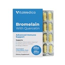 VitaMedica Bromelain & Quercetin Supplement - 500 mg Bromelain 250 mg Quercetin - 2400 GDU for Immunity, Joint Support, Inflammation and Muscle Recovery - 20 Vegan Capsules - 5 Day Supply