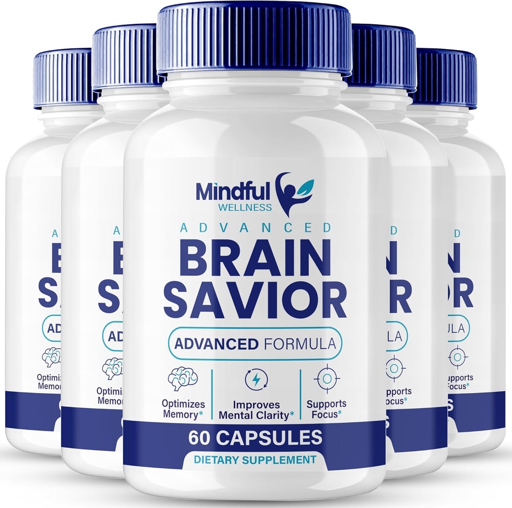 Zihin ve Odak Kapsüller için beyin kurtarıcısı Beyin Sağlığı Desteği - En Güçlü Nootropics Brain-Savior All Natural Support Reviews (5 Pack)