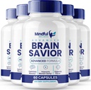 Zihin ve Odak Kapsüller için beyin kurtarıcısı Beyin Sağlığı Desteği - En Güçlü Nootropics Brain-Savior All Natural Support Reviews (5 Pack)