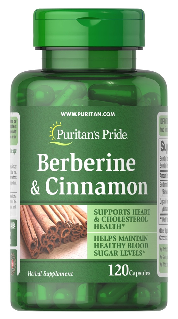 Puritan'ın Gurur Berberine ve Cinnamon