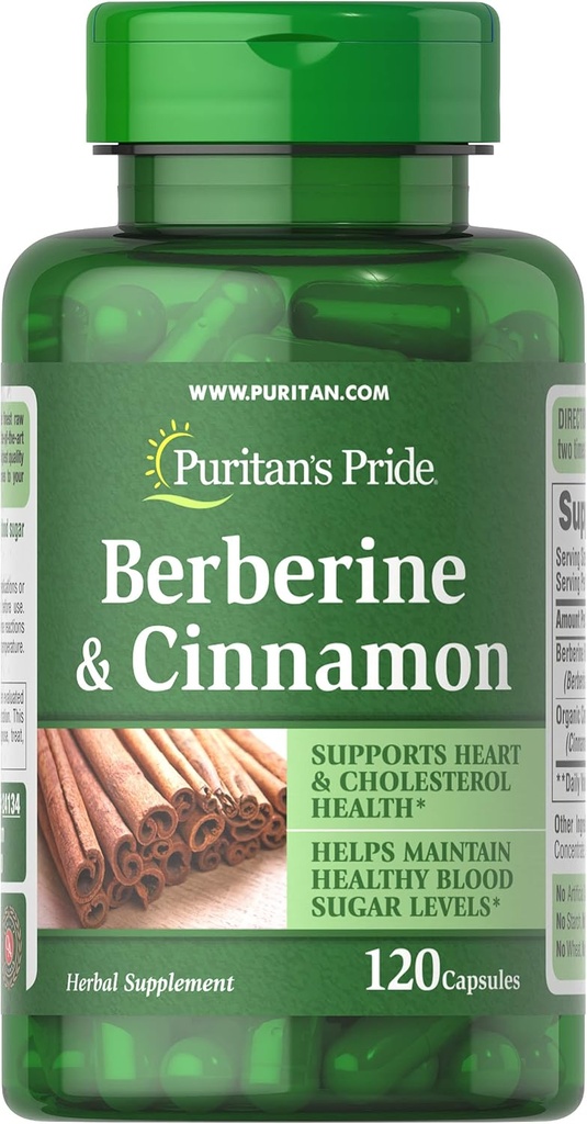 Puritan'ın Gurur Berberine ve Cinnamon