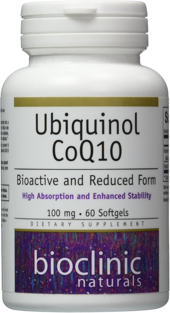 Bioclinic Naturals Ubiquinol Softgels, 60 Kont