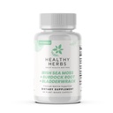 Healthy Herbs Wildcrafted Sea Moss Capsules | 2280mg Advanced Ocean Greens Complex Irish Sea Moss Superblend | US-Made, Vegan, Non-GMO, Easy-Swallow (60 Capsules)